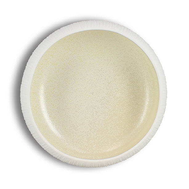 BOL URUS 18CM EN PORCELAINE BEIGE ET BLANC – Petit déjeuner – HygiRéa