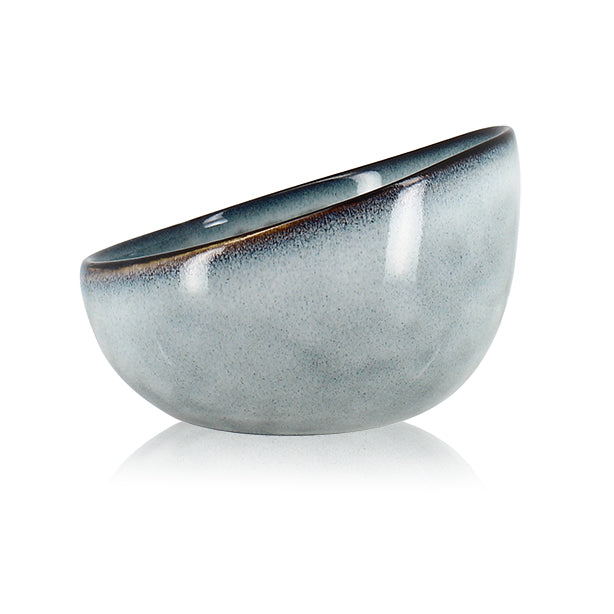 COUPELLE ARONAL 12CM EN GRÈS BLEU – Complément table – HygiRéa