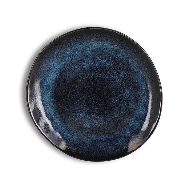 ASSIETTE À DESSERT COSTA 21CM EN GRÈS BLEU – Assiette – HygiRéa
