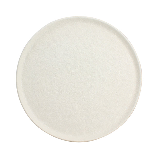 ASSIETTE PLATE SNOWSTACK 27CM EN GRÈS BLANC MAT – Assiette – HygiRéa
