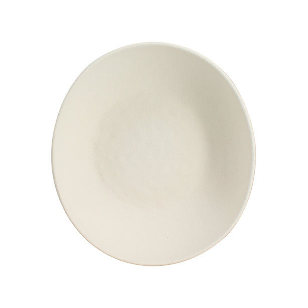 ASSIETTE CREUSE SNOWSTACK 21CM EN GRÈS BLANC MAT – Assiette – HygiRéa