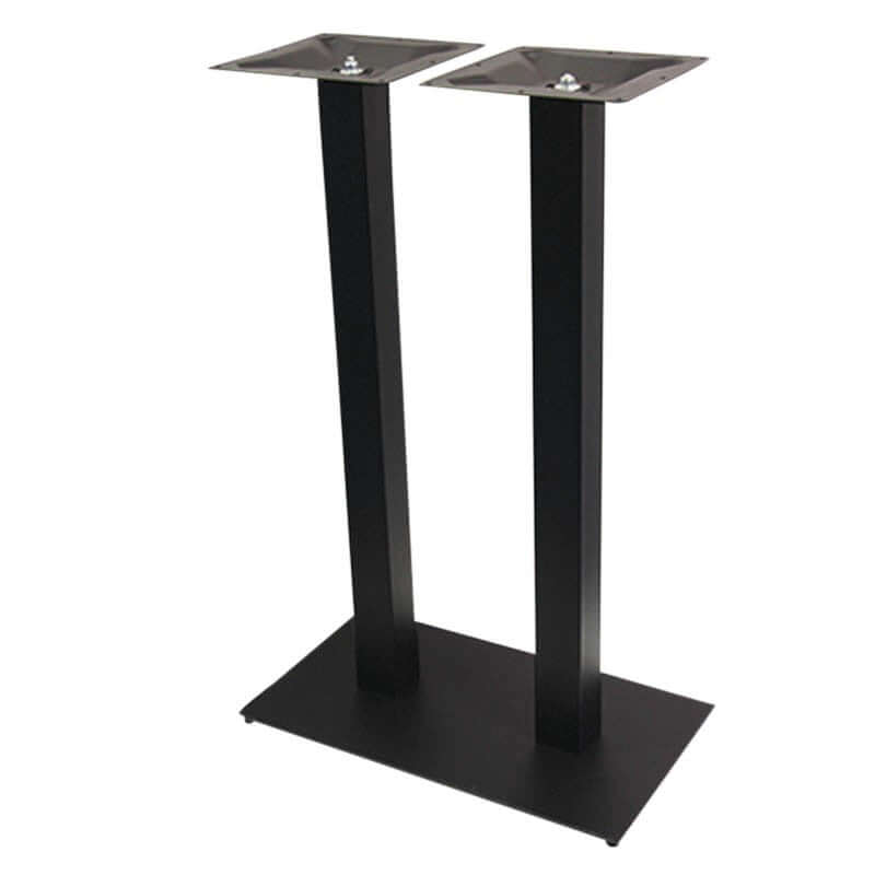 ENTRY PIETEMENT MANGE DEBOUT DOUBLE NOIR – Pied de table intérieur – HygiRéa