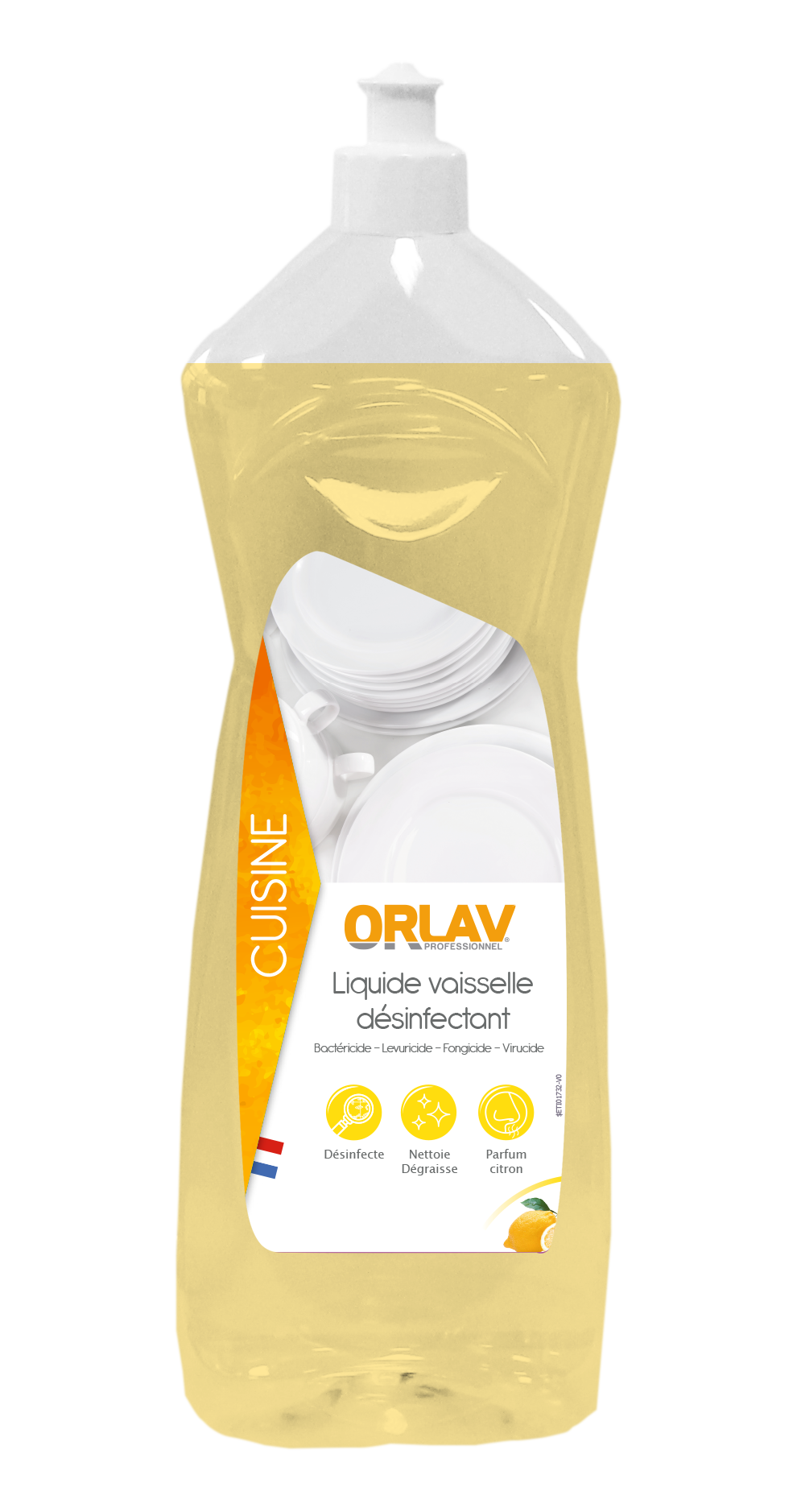 VAISSELLE PLONGE BACTERICIDE JAUNE – Vaisselle plonge – HygiRéa