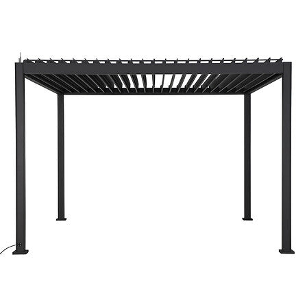 Pergola Evora Aluminium 3,6x3,6m Electrique – Tonnelles et Pergolas – HygiRéa