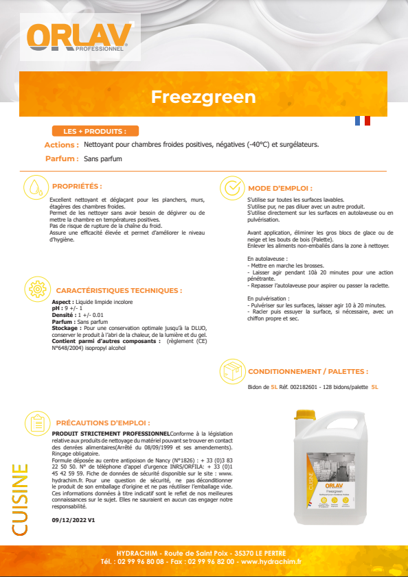 FREEZGREEN – Entretien des chambres froides – HygiRéa