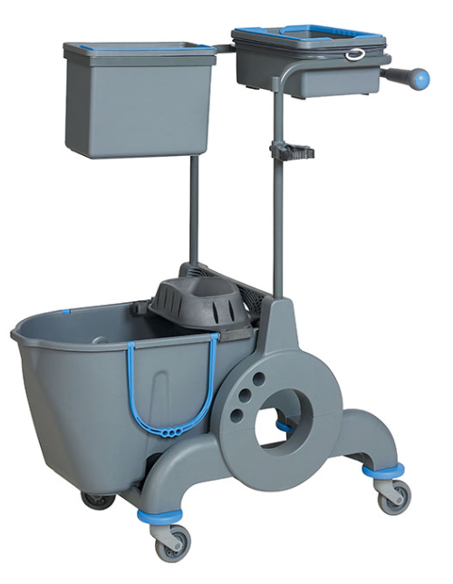 Giotto Compack Easy Duo seau bi-bac 10/15 litres Press V – Chariots Ménage / Lavage – HygiRéa