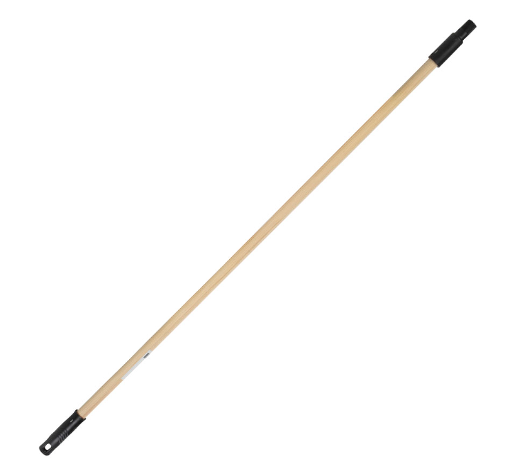 Manche en bois pas de vis français avec crochet 1,3m – Manches – HygiRéa