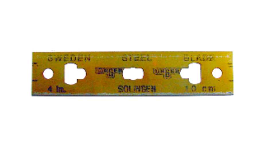 25 LAMES de rechange TRIM 10cm (O,2 mm), étui plastique – Grattoirs – HygiRéa