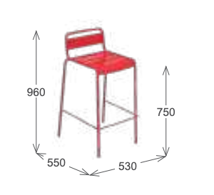 Tabouret Métal LUTETIA