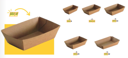 BARQUETTE RECTANGULAIRE KRAFT