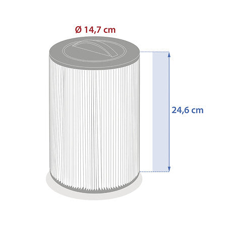 CARTOUCHE DE FILTRATION ACRYLIQUE POUR SPA