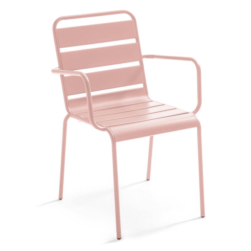 CHAISE DE JARDIN MARINA EN MÉTAL AVEC ACCOUDOIRS