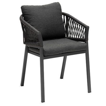 FAUTEUIL ORIENGO ALUMINIUM ANTHRACITE