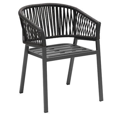 FAUTEUIL ORIENGO ALUMINIUM ANTHRACITE