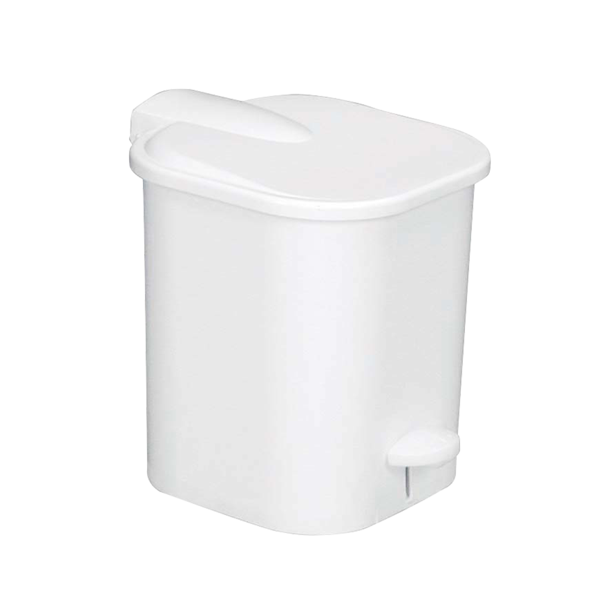 POUBELLE CARREE 4 L BLANC – Accessoires WC – HygiRéa