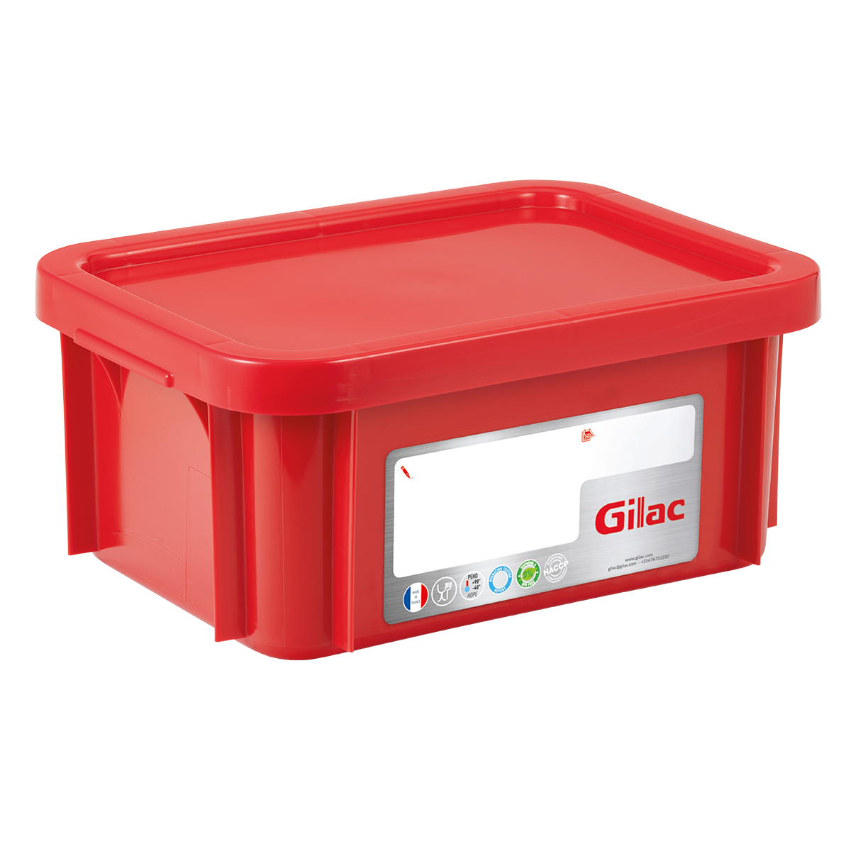 BAC HACCP RECT. 12 L + COUV. – Bac renforcé – HygiRéa