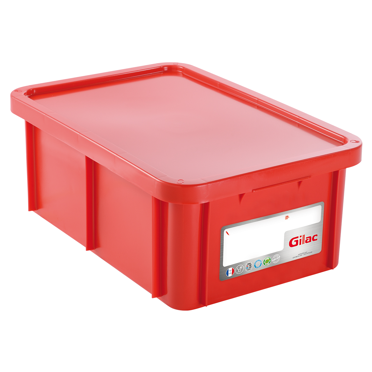 BAC HACCP RECT. 35 L + COUV. – Bac renforcé – HygiRéa