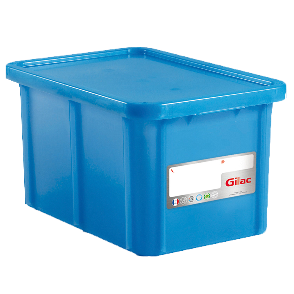 BAC HACCP RECT. 55 L + COUV. – Bac renforcé – HygiRéa