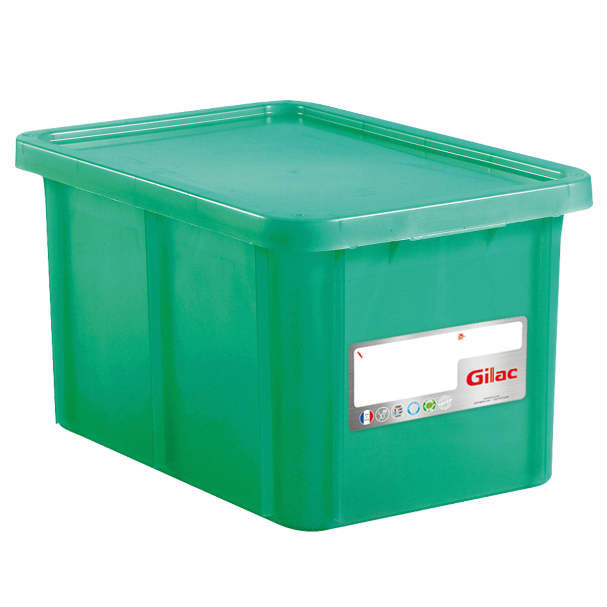 BAC HACCP RECT. 55 L + COUV. – Bac renforcé – HygiRéa