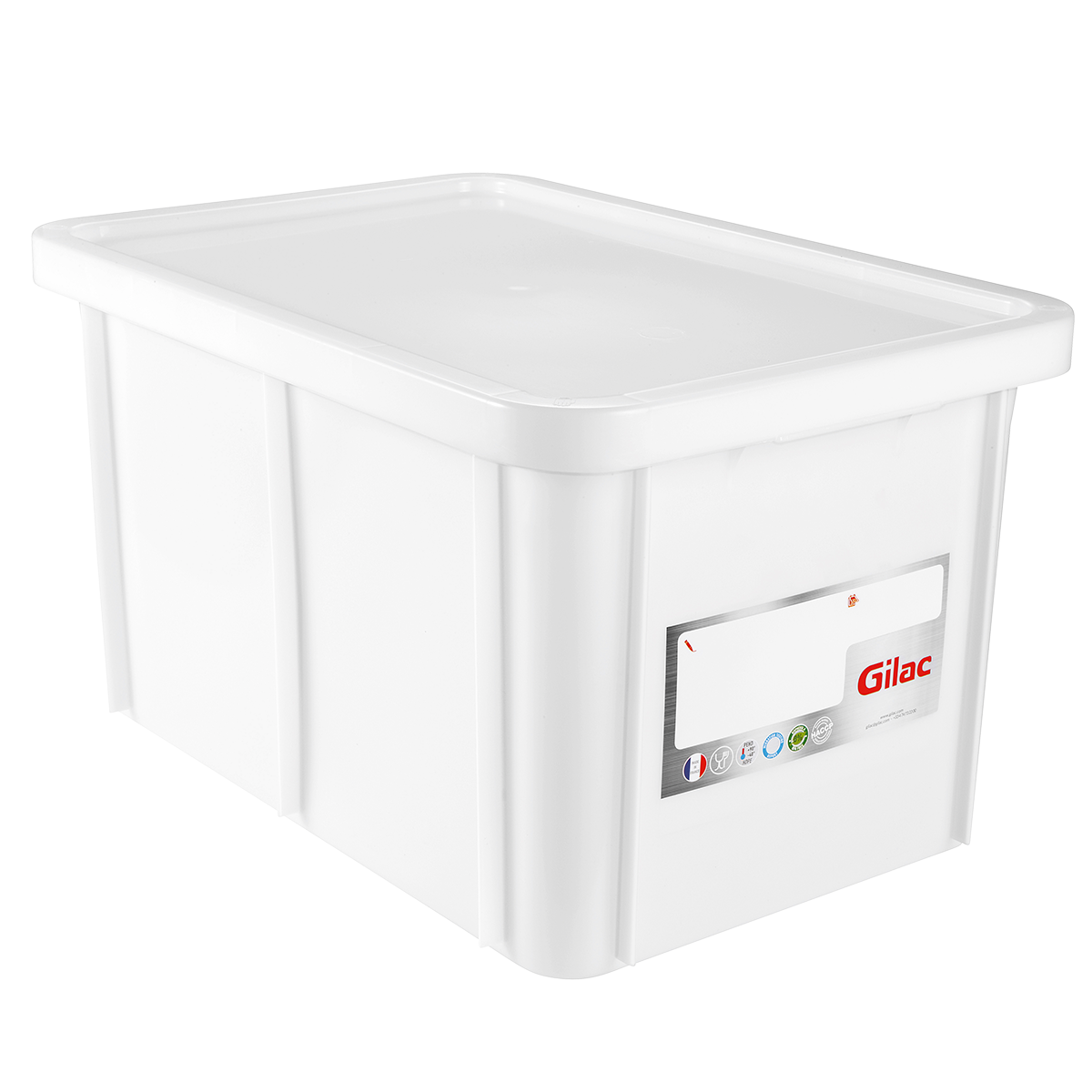 BAC HACCP RECT. 55 L + COUV. – Bac renforcé – HygiRéa