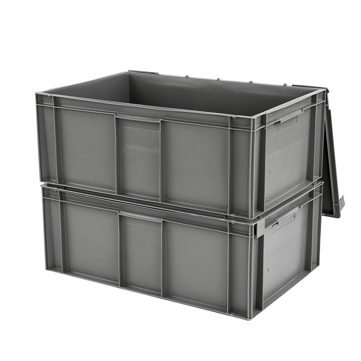 BAC 600X400 45L COUV.SOLIDAIRE GRIS – Bac renforcé – HygiRéa