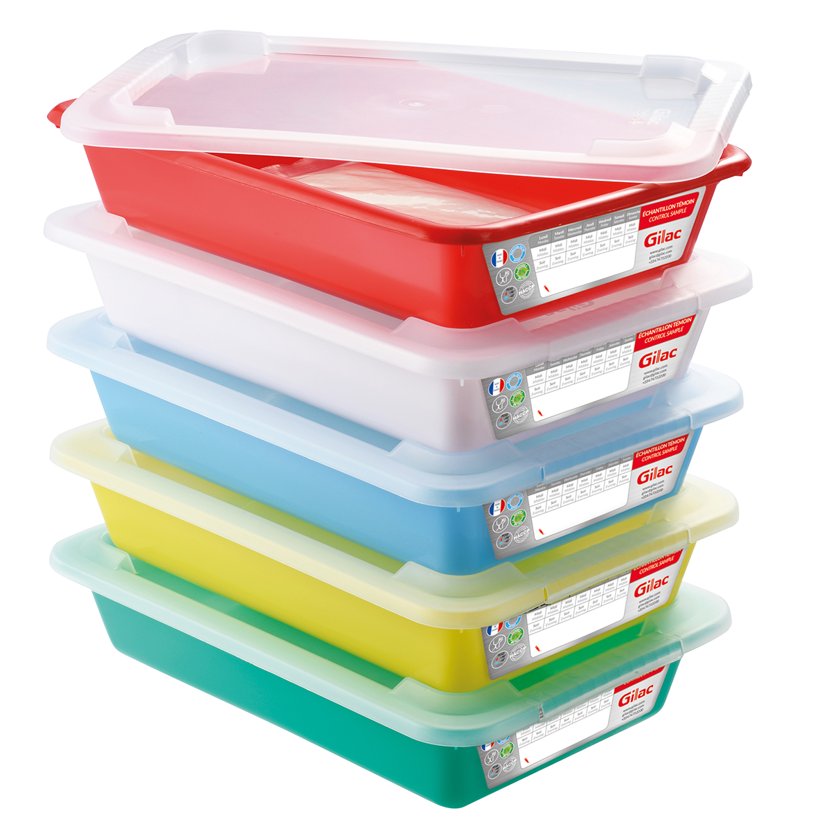 LOT 5 BACS PLATS TEMOINS 3 L + CV – Bac plat – HygiRéa