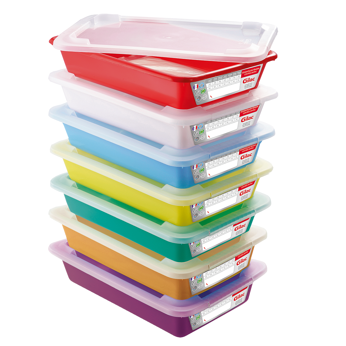 LOT 7 BACS PLATS TEMOINS 3 L + CV – Bac plat – HygiRéa