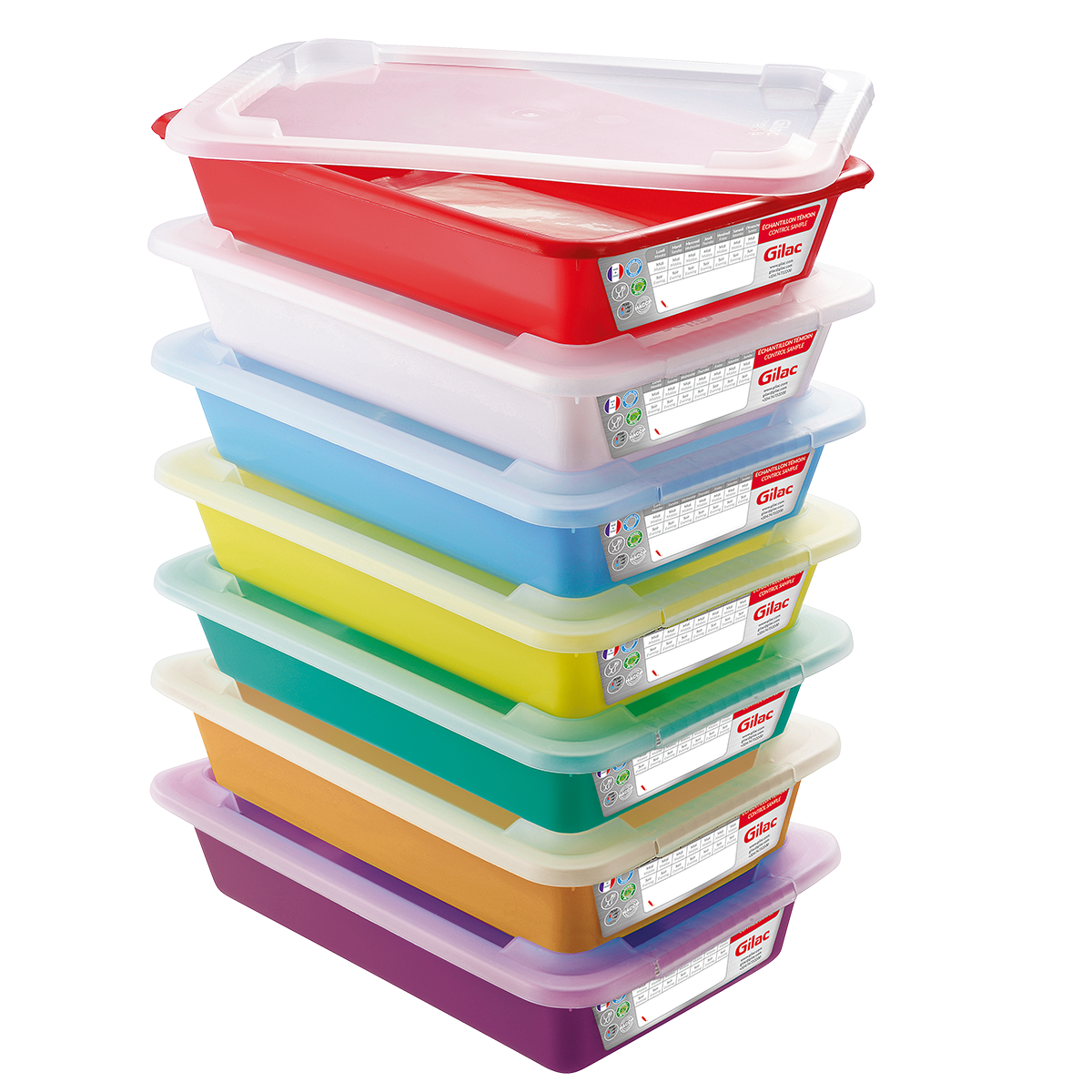 LOT 7 BACS PLATS TEMOINS 8 L + CV – Bac plat – HygiRéa