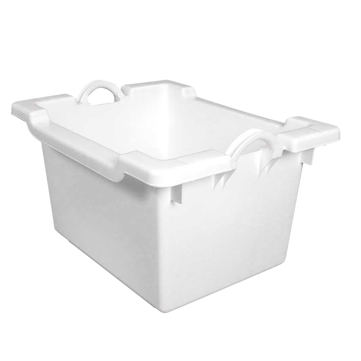 BAC COMPORTE EMPIL. EMB. 60 L BLANC – Bac grand volume – HygiRéa