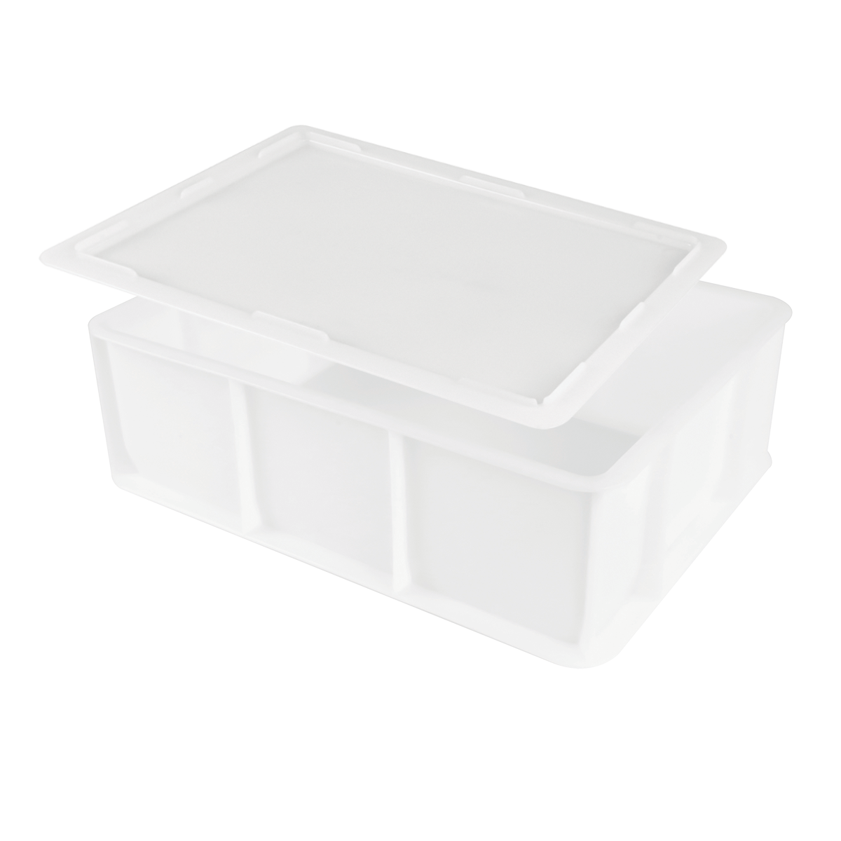 LOT DEMI BAP 12L BLC + COUVERCLE – Bac à pâtons – HygiRéa