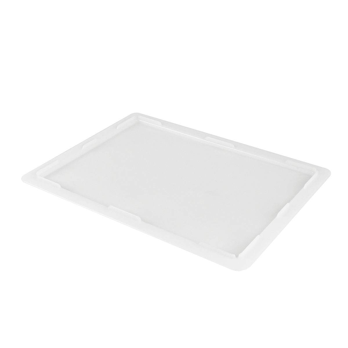 COUVERCLE DEMI-BàP BLANC 400x300 – Couvercle bac à pâtons – HygiRéa