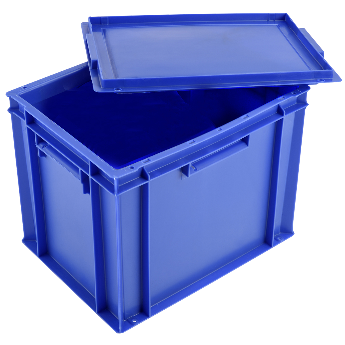 BAC PLEIN 400X300 27 L BLEU + COUV. – Bac renforcé – HygiRéa