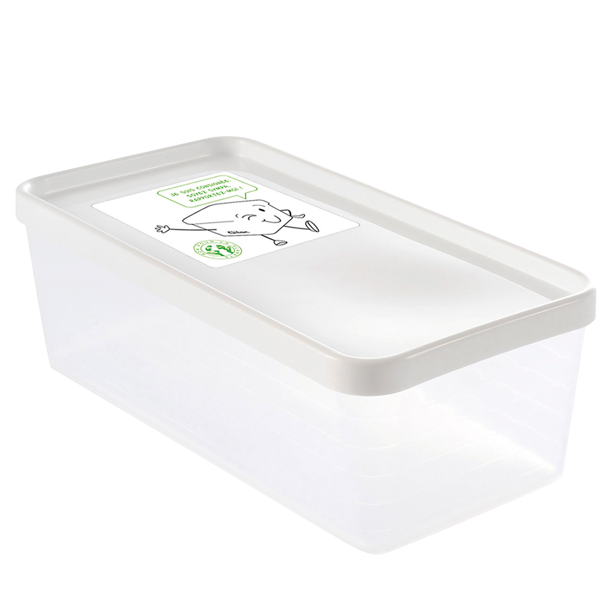 LOT DE 12 BOITES 1.2 L + COUV.BLANC – Boîte réutilisable – HygiRéa