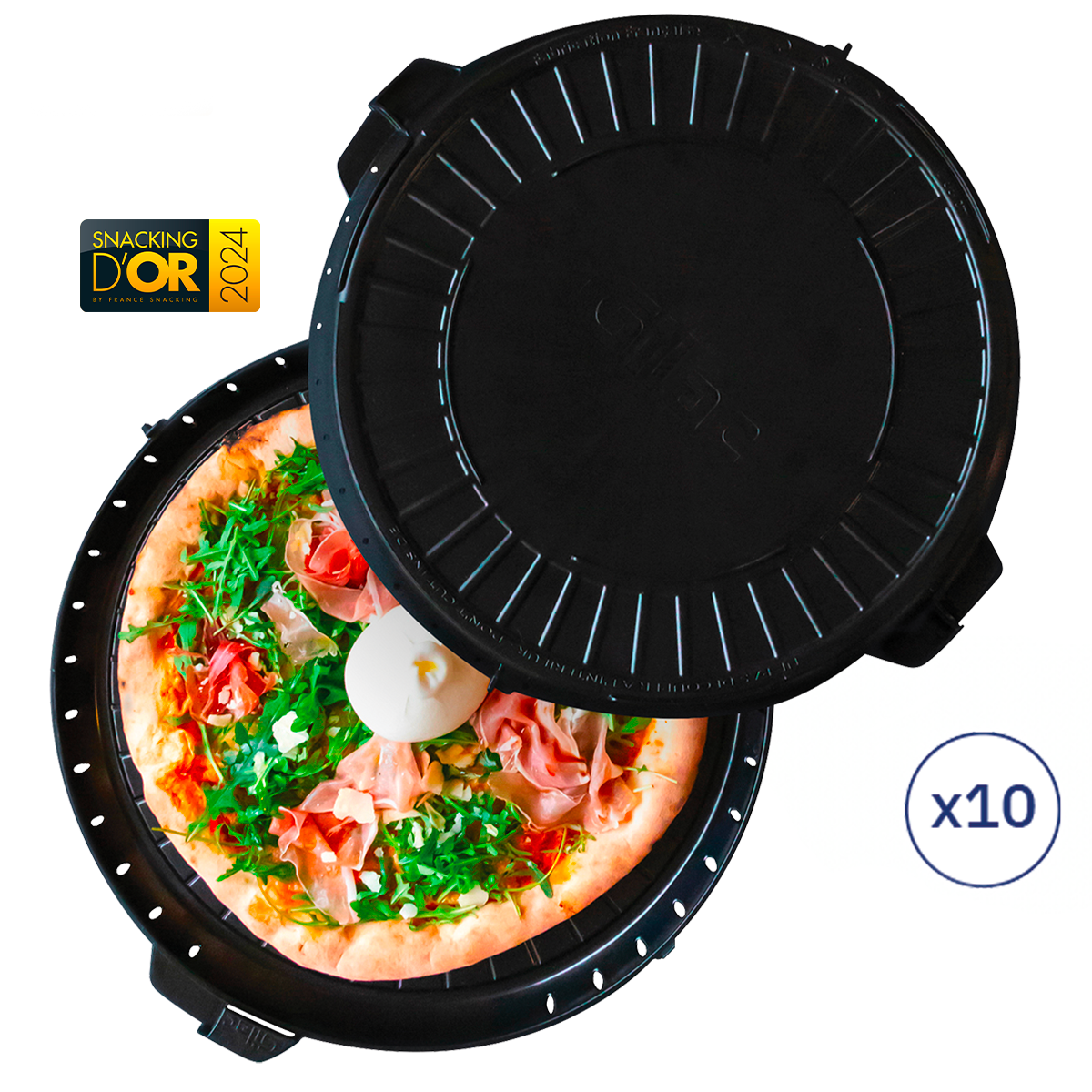 LOT 10 B2R - NOIR - PAVÉ GILAC – Boîte réutilisable – HygiRéa