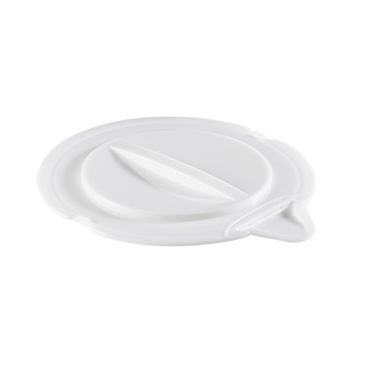 CV SEAU ROND 12 L BLANC+BEC VERSEUR – Couvercle seau – HygiRéa