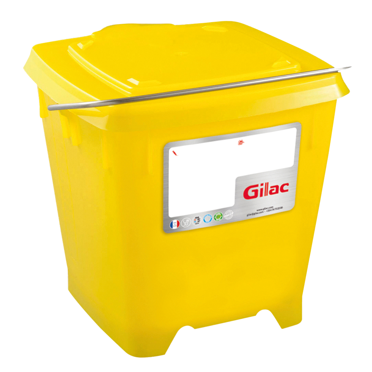 SEAU CARRE 12L + COUV ETANCHE – Seau – HygiRéa