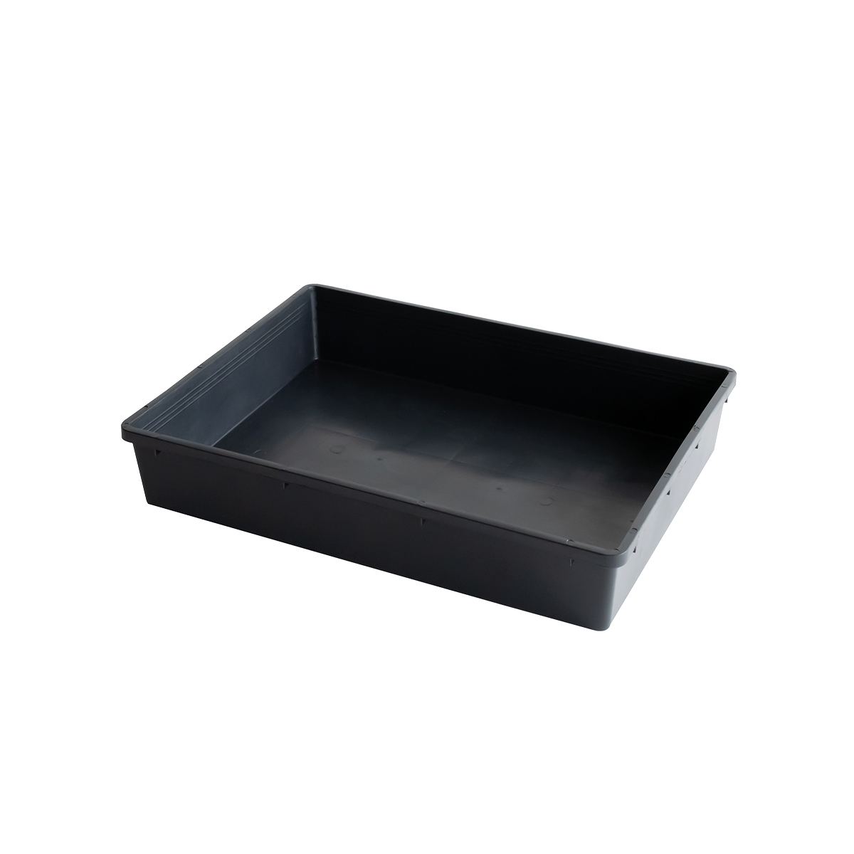 BAC SEMIS ECO PLEIN 565X425X80 NOIR – Bac plat – HygiRéa