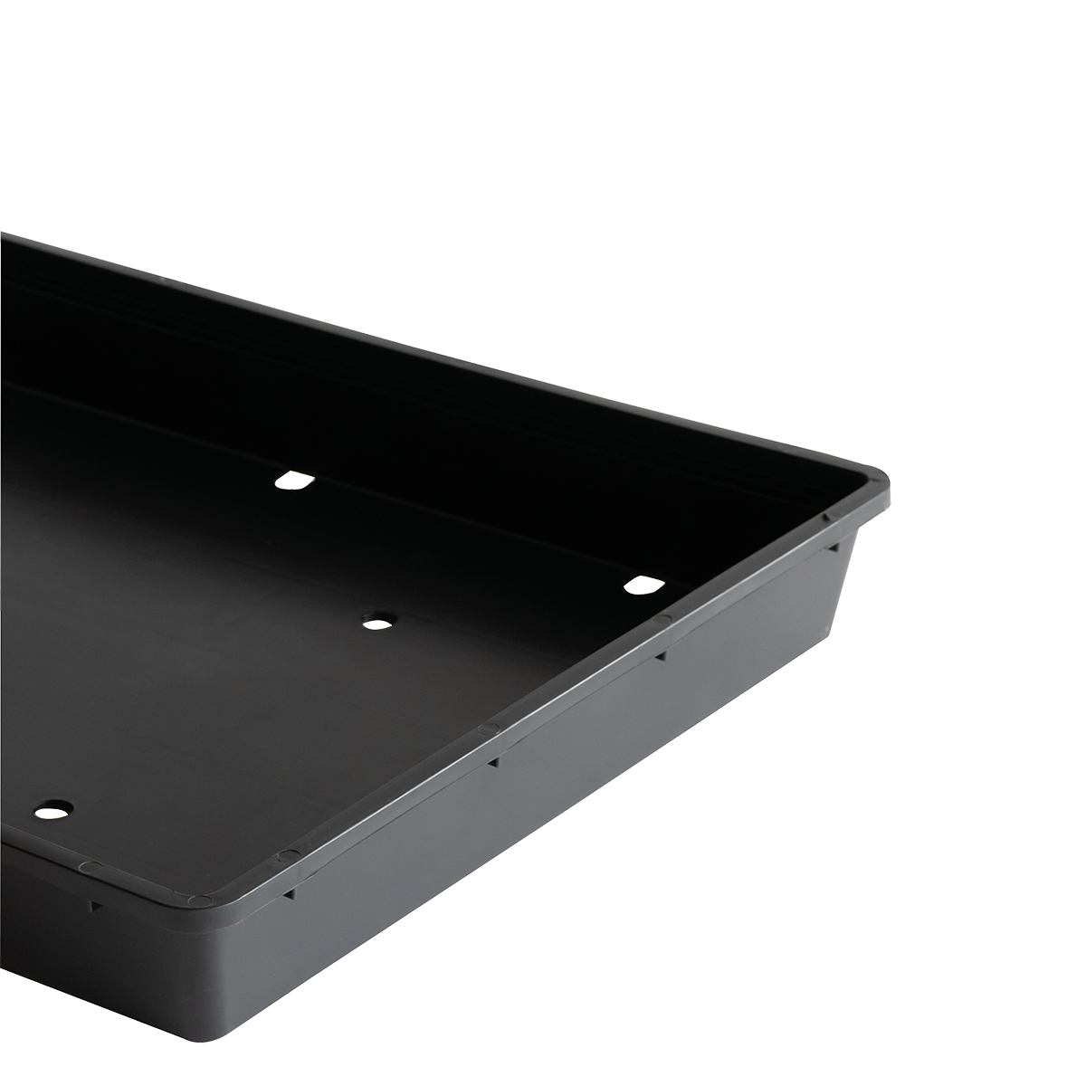 BAC SEMIS ECO TROUS 565X425X80 NOIR – Bac plat – HygiRéa