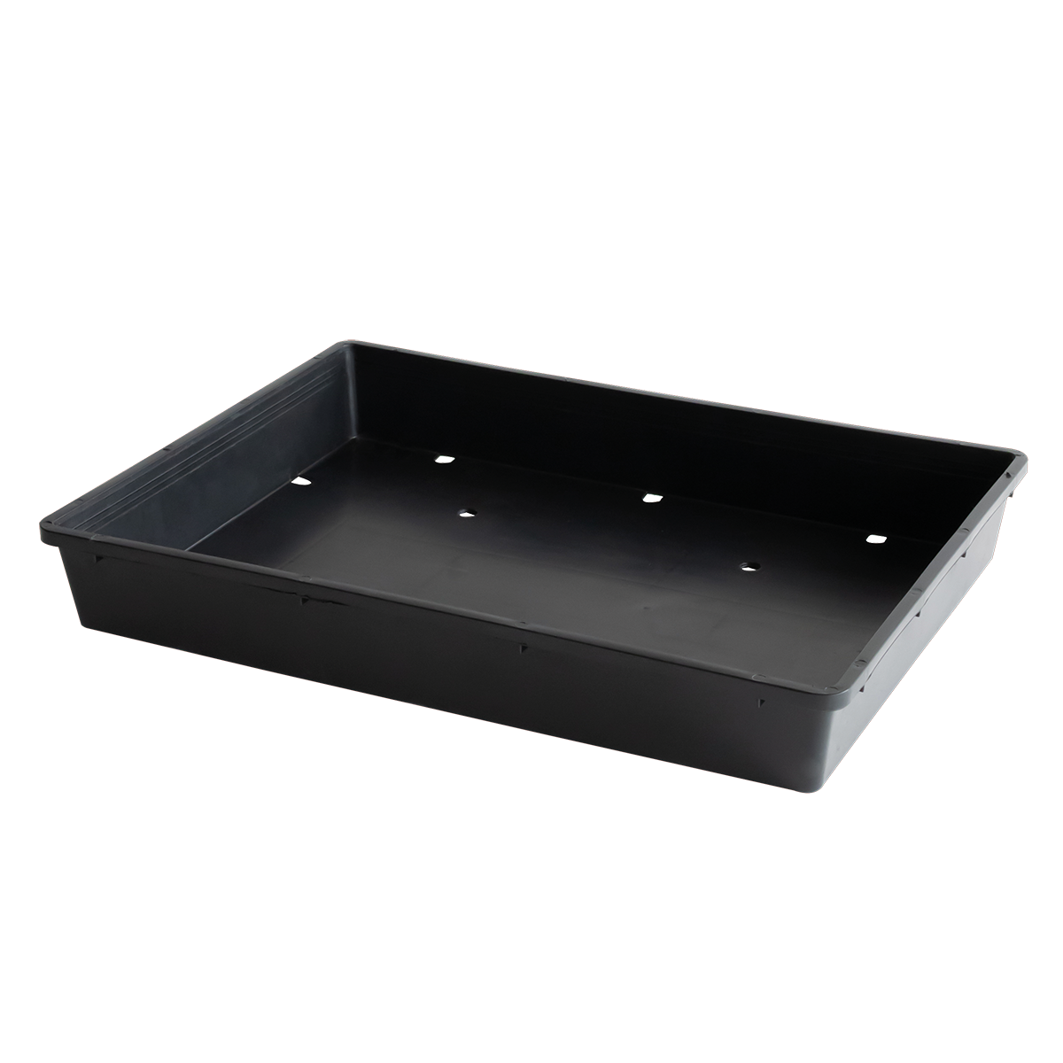 BAC SEMIS ECO TROUS 565X425X80 NOIR – Bac plat – HygiRéa