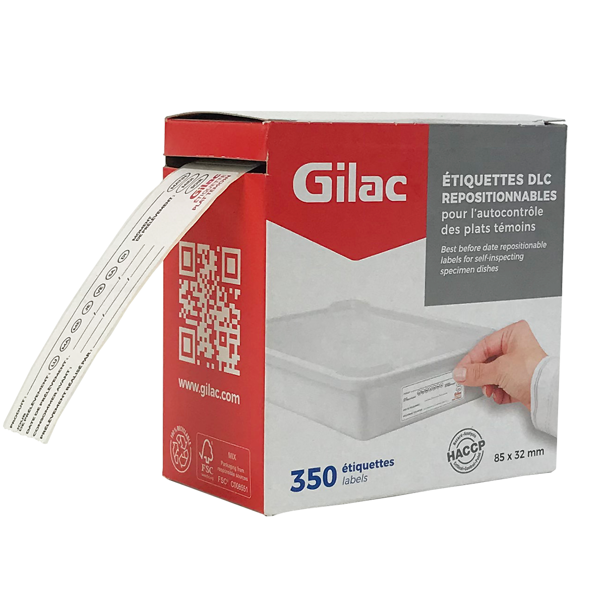 350 ETIQUETTES DLC REPOSITIONNABLES – Marqueurs pour plastique – HygiRéa