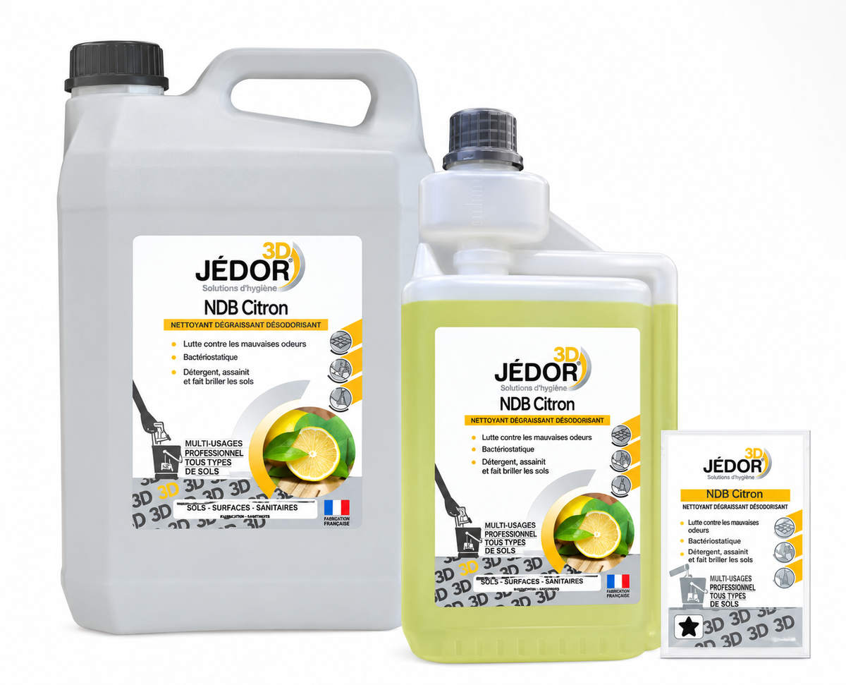 JEDOR 3D - NETTOYANT, SURODORANT, DÉSINFECTANT - LONGUE DURÉE