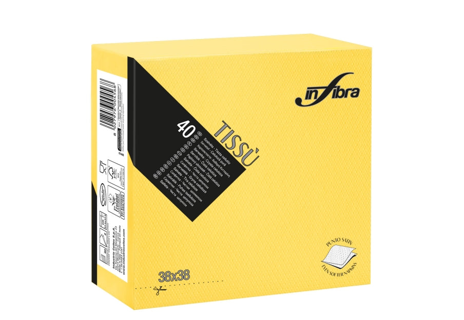 SERVIETTE 38x38 2P TISSU – Serviettes Jetables – HygiRéa