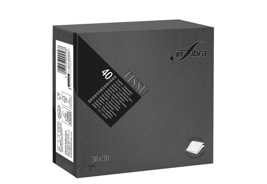 SERVIETTE 38x38 2P TISSU – Serviettes Jetables – HygiRéa