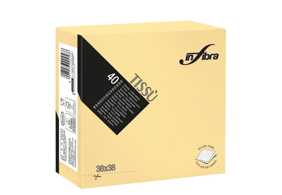 SERVIETTE 38x38 2P TISSU – Serviettes Jetables – HygiRéa