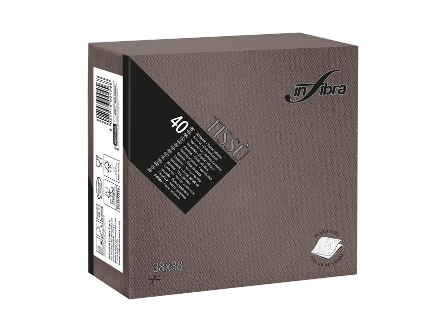 SERVIETTE 38x38 2P TISSU – Serviettes Jetables – HygiRéa