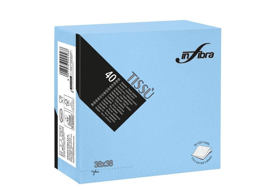SERVIETTE 38x38 2P TISSU – Serviettes Jetables – HygiRéa