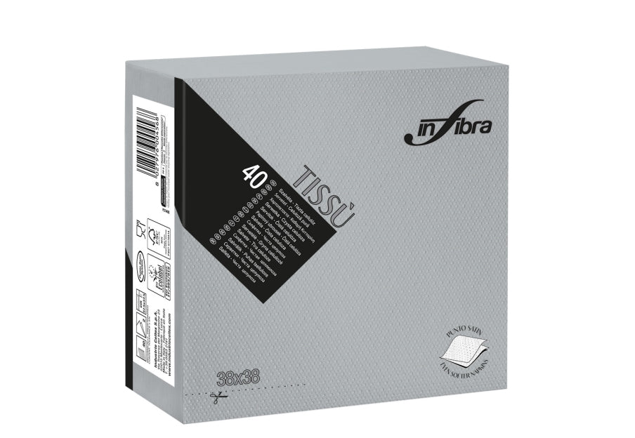 SERVIETTE 38x38 2P TISSU – Serviettes Jetables – HygiRéa