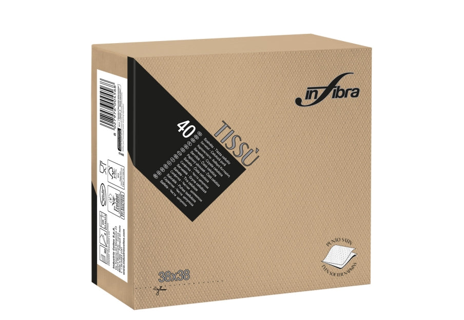 SERVIETTE 38x38 2P TISSU – Serviettes Jetables – HygiRéa