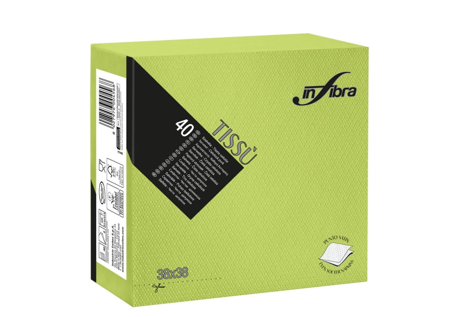 SERVIETTE 38x38 2P TISSU – Serviettes Jetables – HygiRéa