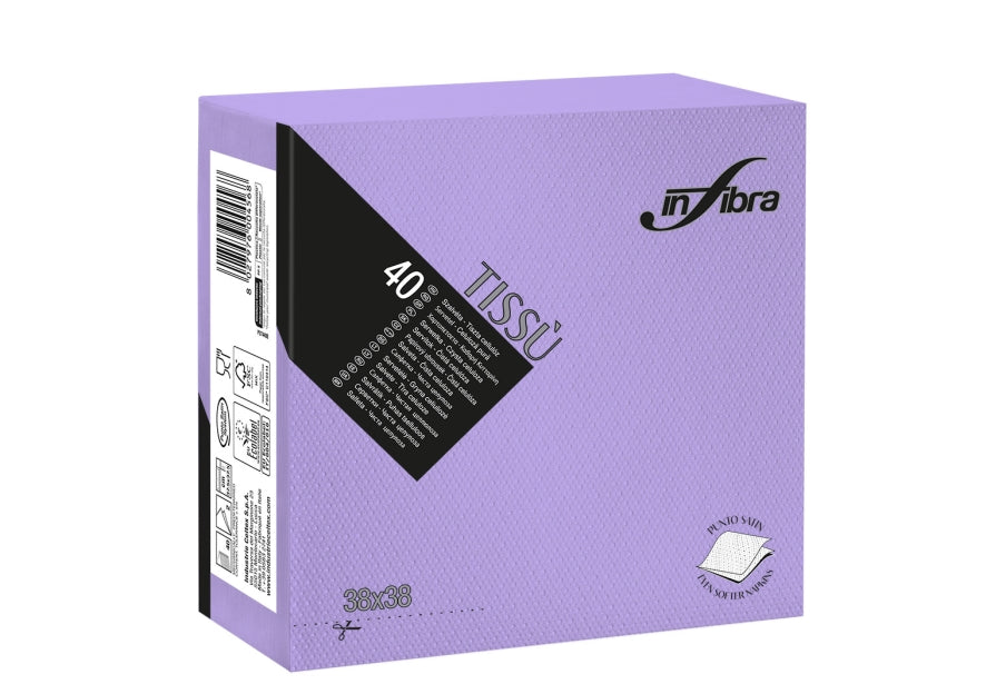 SERVIETTE 38x38 2P TISSU – Serviettes Jetables – HygiRéa